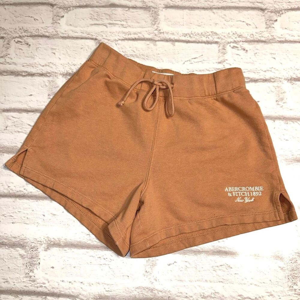 Abercrombie-fitch Women's Orange and Tan Shorts